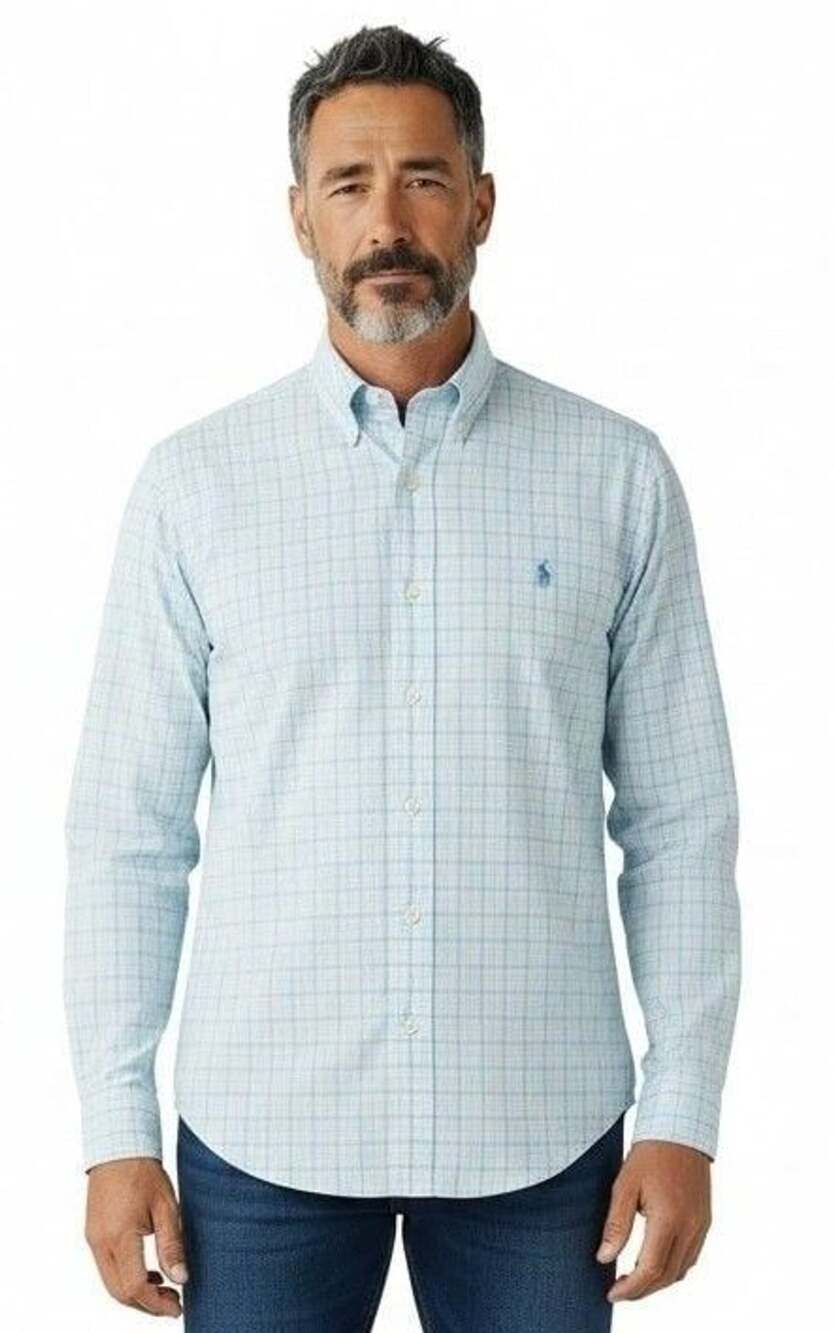 Ralph Lauren Classic Fit Performance Shirt Size L Plaid